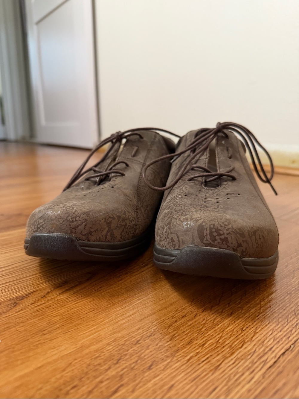 Drew Shoes Tulip Brown Foil Leather 9W